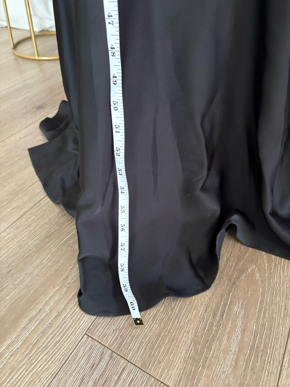 Elegant Black A-Line Evening Dress - Classic Square Neck - Picture 10 of 10